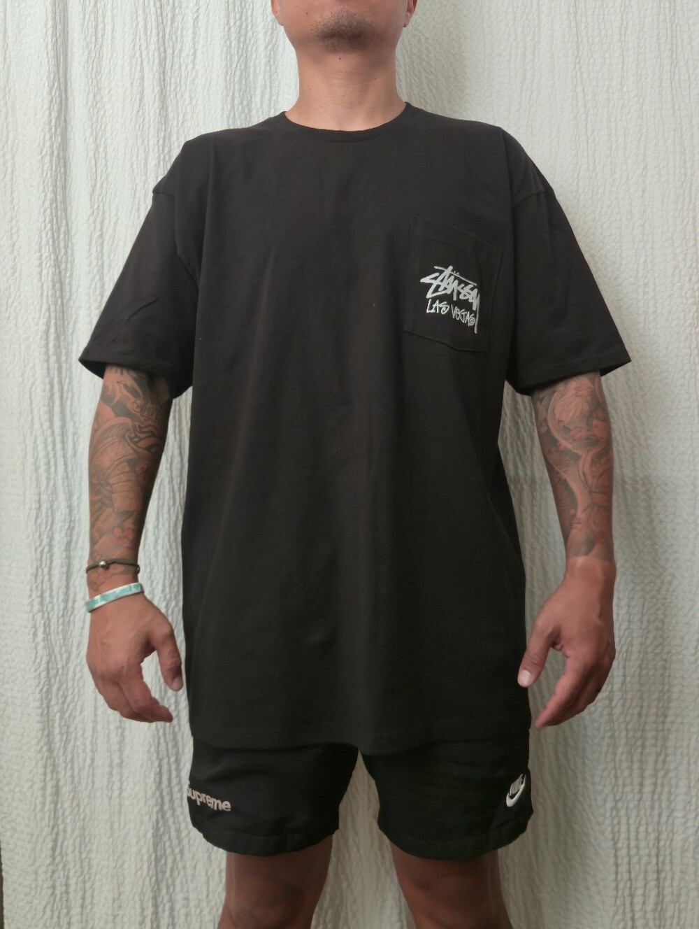 Stussy 'Las Vegas' Pocket *CUSTOM* Shirt XL - Picture 2 of 11